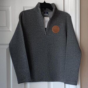 FT MYERS BEACH Womens Quarter Zip Top MV Sport Gray Size Small NEW